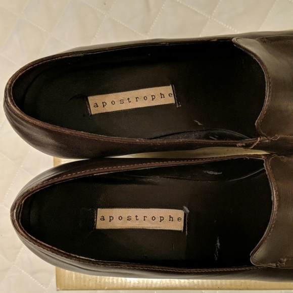 Apostrophe Leather Heels- size 9m - Picture 4 of 4